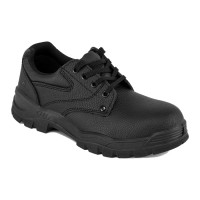 SAPATO PRETO C/ BIQ. E PALM. AÇO FW14 (S1P) 